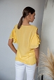 Блузка прямого кроя Индиго цвета лимон